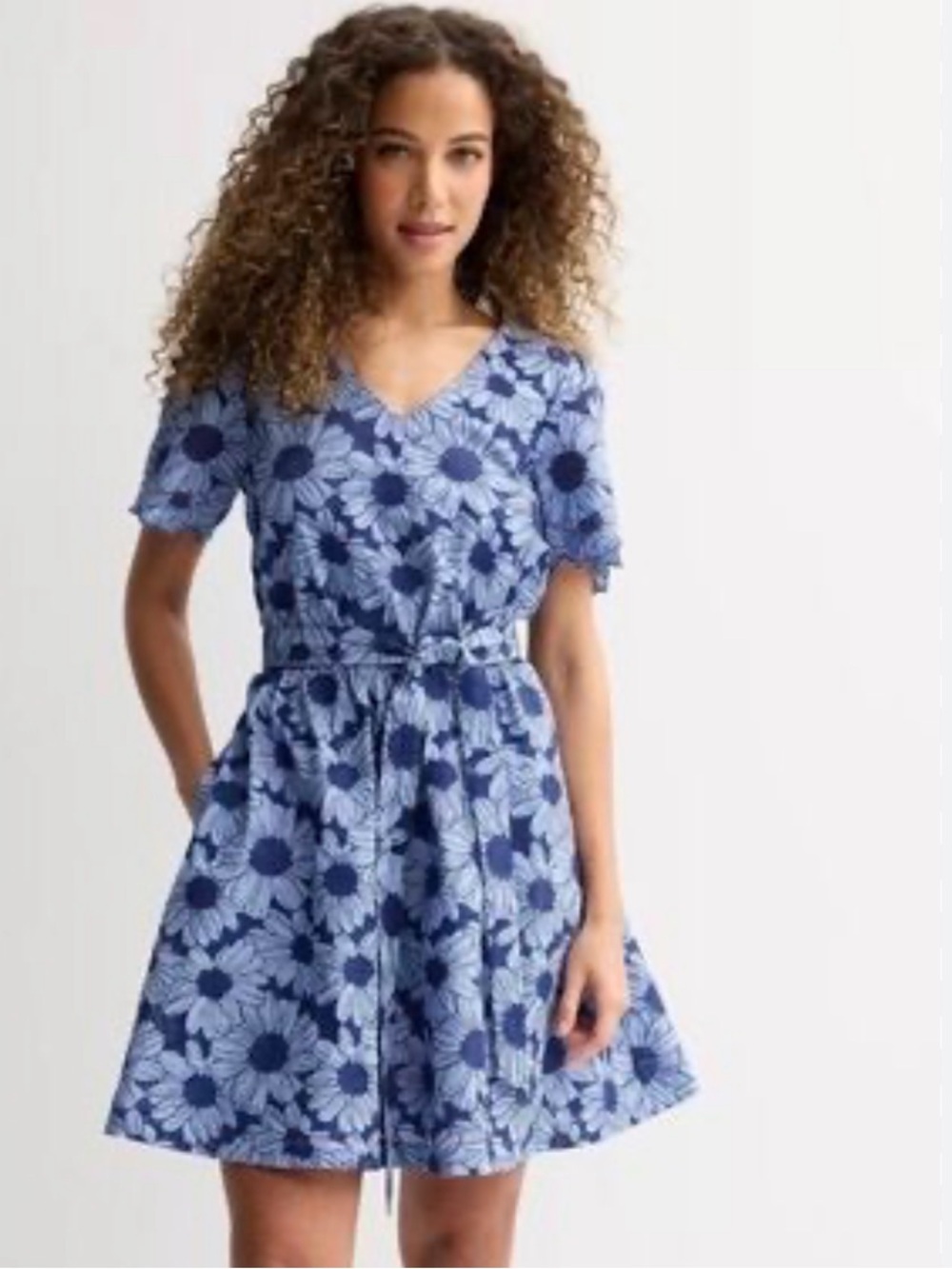DRAPER JAMES Eyelet Embroidered Dress
